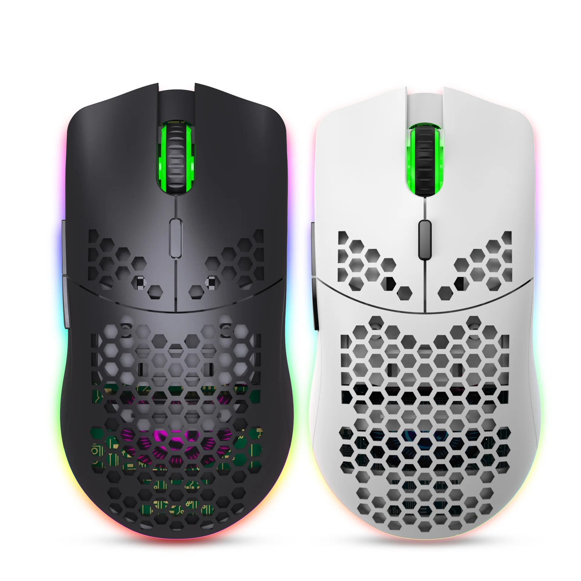Es5 Esports Rgb Gaming Mouse - New T66 Rechargeable USB 2.4G Wireless