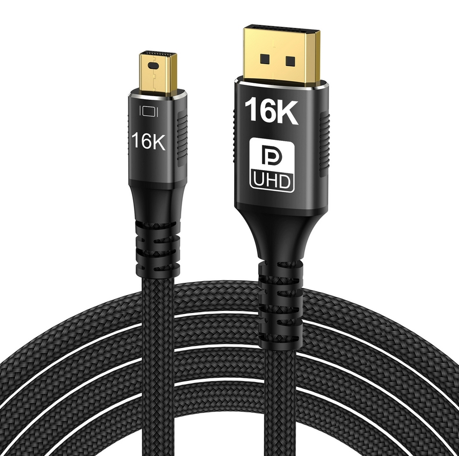 Gaming Speaker 2.1 - 16K Mini DisplayPort to DisplayPort Cable