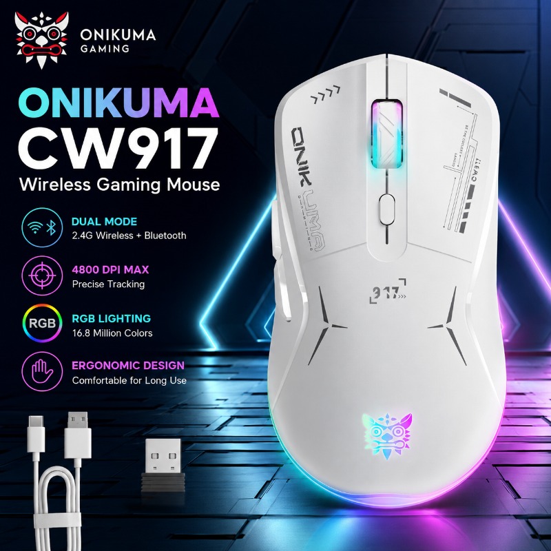 Es5 Esports Rgb Gaming Mouse - ONIKUMA CW917 Wireless/Wire Gaming Mouse Dual