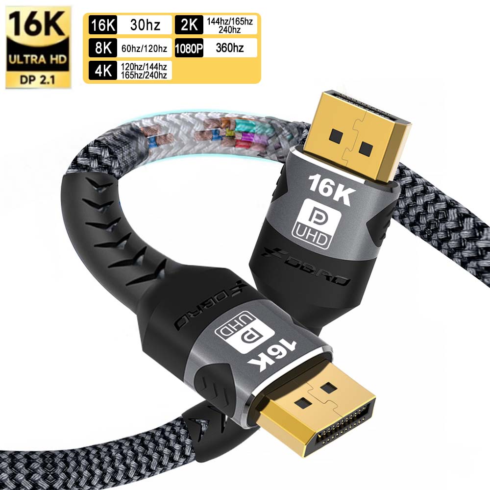 Gaming Speaker 2.1 - DisplayPort Cable 16K DP 2.1 Cable