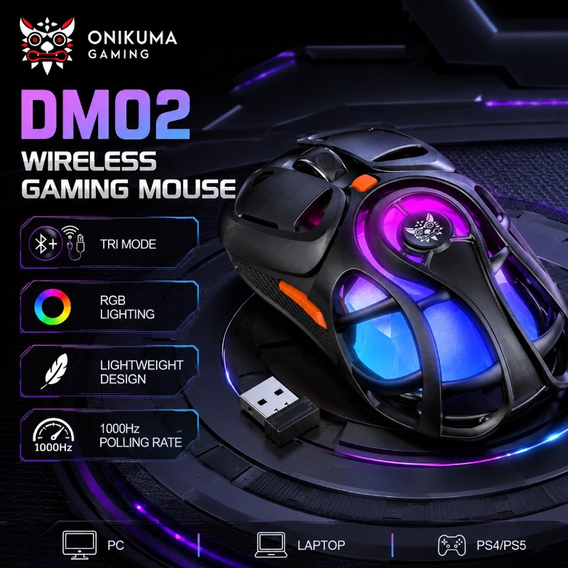 Es5 Esports Rgb Gaming Mouse - ONIKUMA DM02 Wireless Gaming Mouse Bluetooth