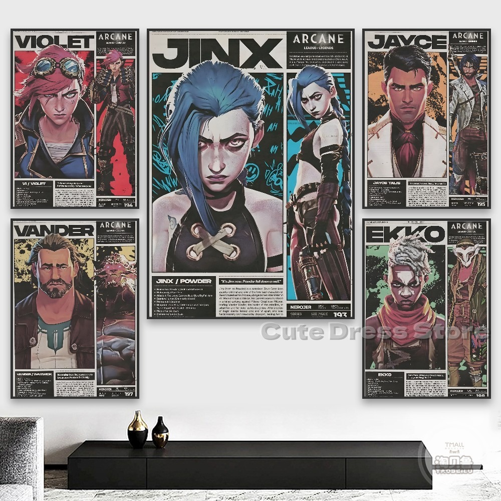 Arcane Canvas Print  Unframed  - Esports Gaming Poster recension och pris