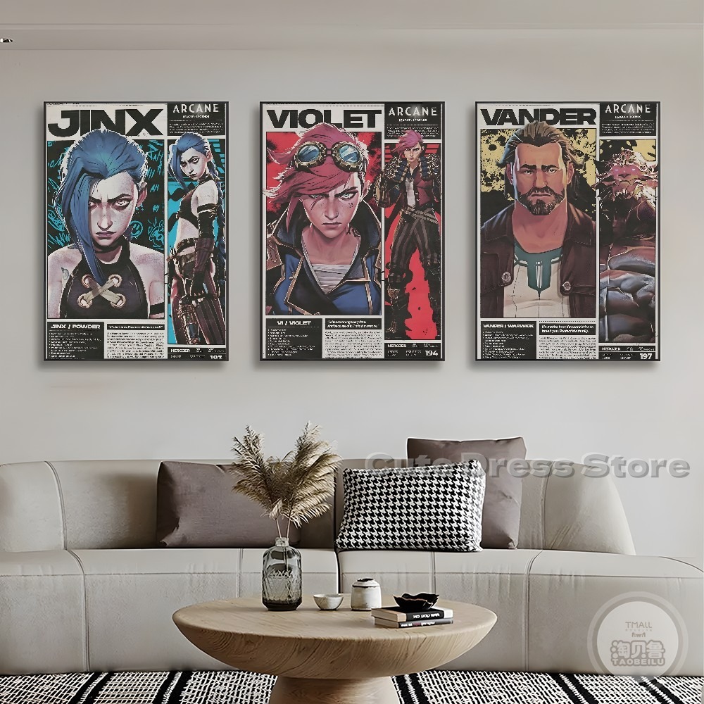 Arcane Canvas Print  Unframed  - Esports Gaming Poster recension och pris
