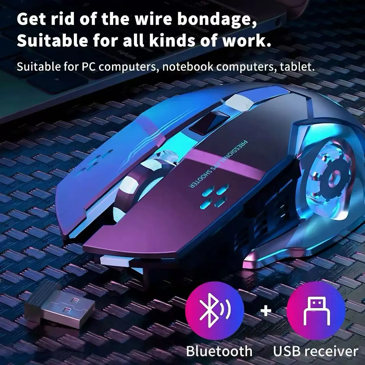 RGB Light Wireless Gaming Mous - Es5 Esports Rgb Gaming Mouse recension och pris