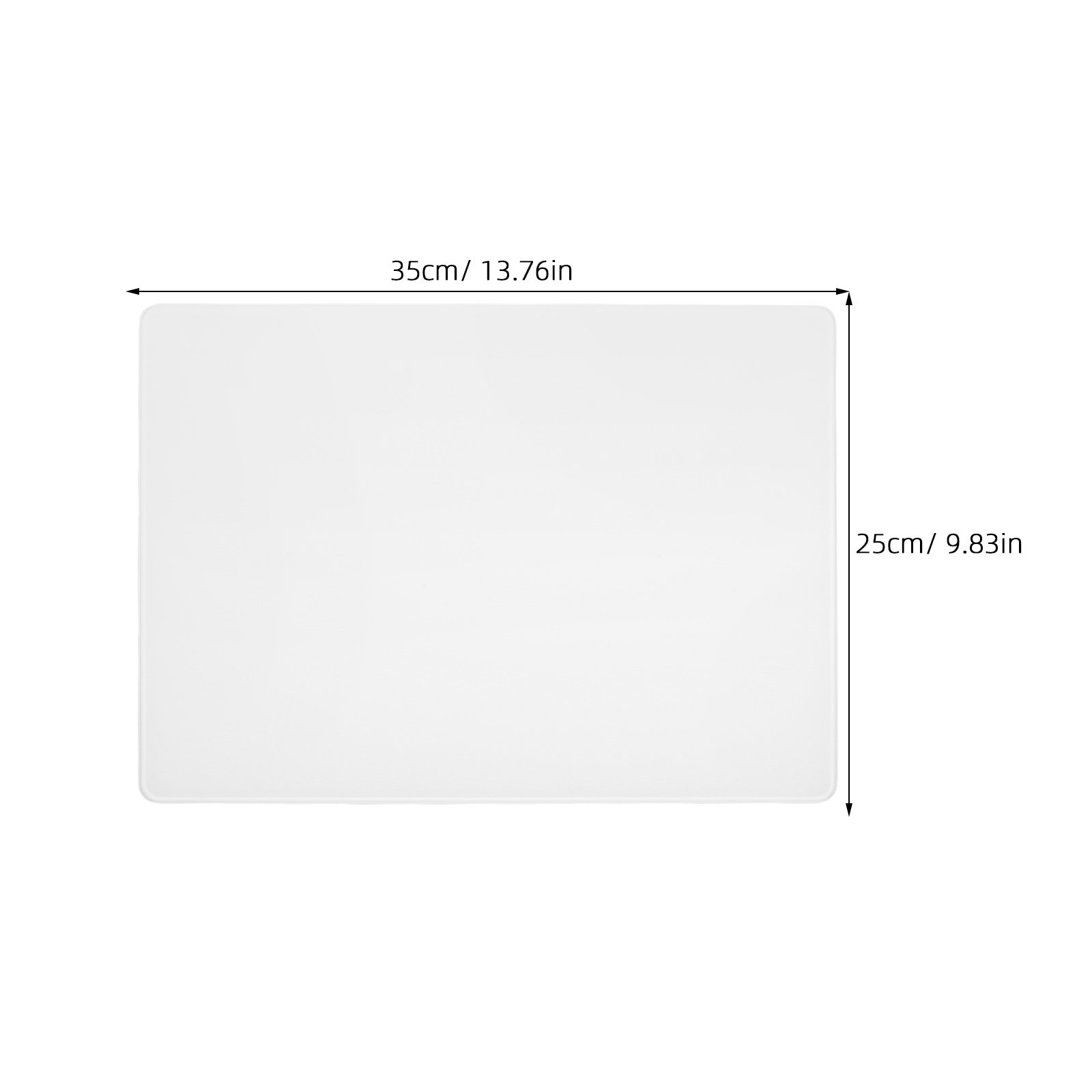 Tempered Glass Mousepad White  - Esports Gaming Competition recension och pris