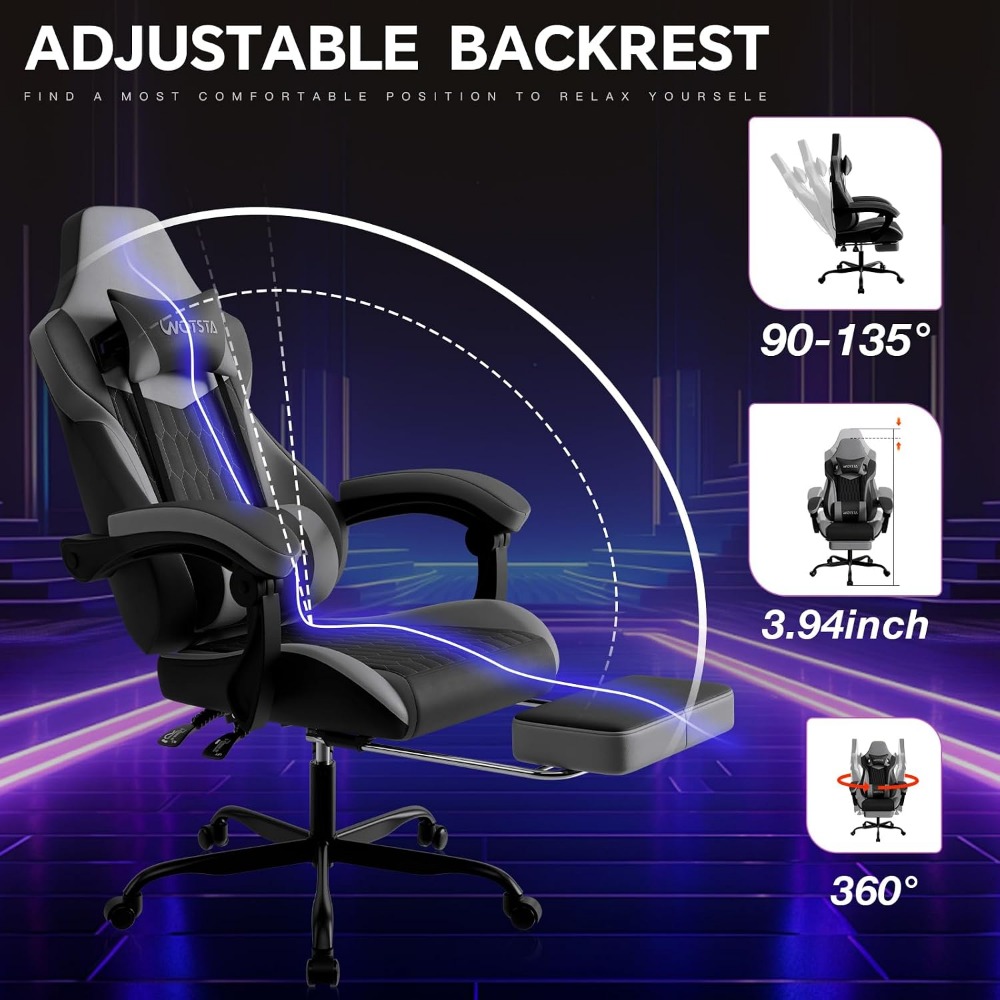 Ergonomic PVC Leather Gaming C - Video Gaming & Esports Usd Acc recension och pris