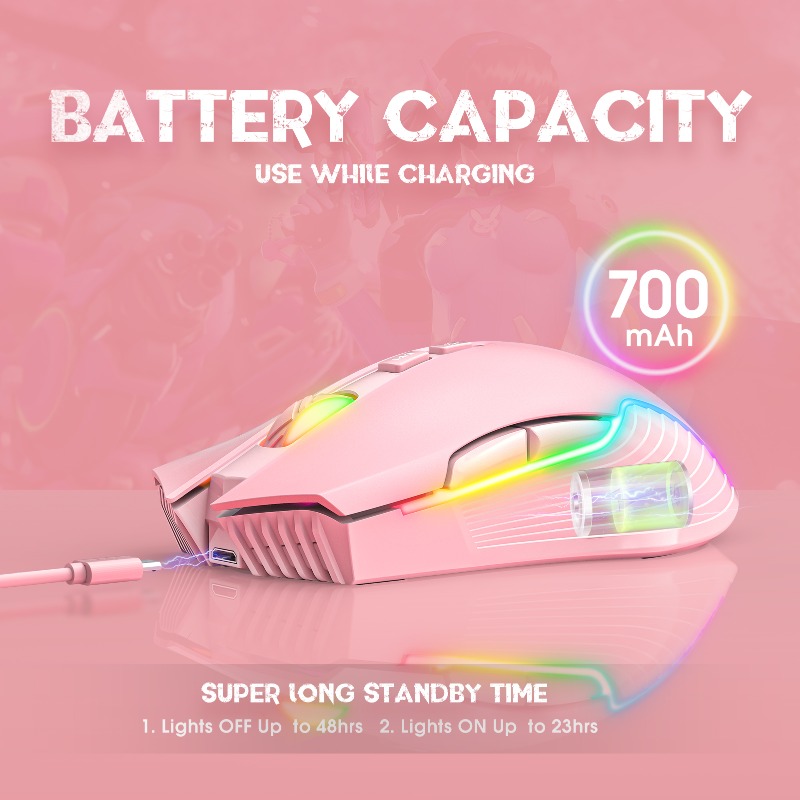 ONIKUMA CW905 Wireless/Wire Ga - Es5 Esports Rgb Gaming Mouse recension och pris