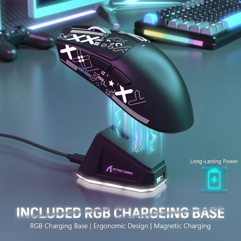 ATTACK SHARK X11 Wireless Gami - Es5 Esports Rgb Gaming Mouse recension och pris