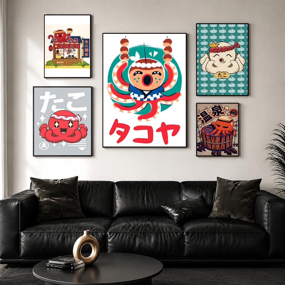 Cute Takoyaki Poster Wall Post - Esports Gaming Poster recension och pris