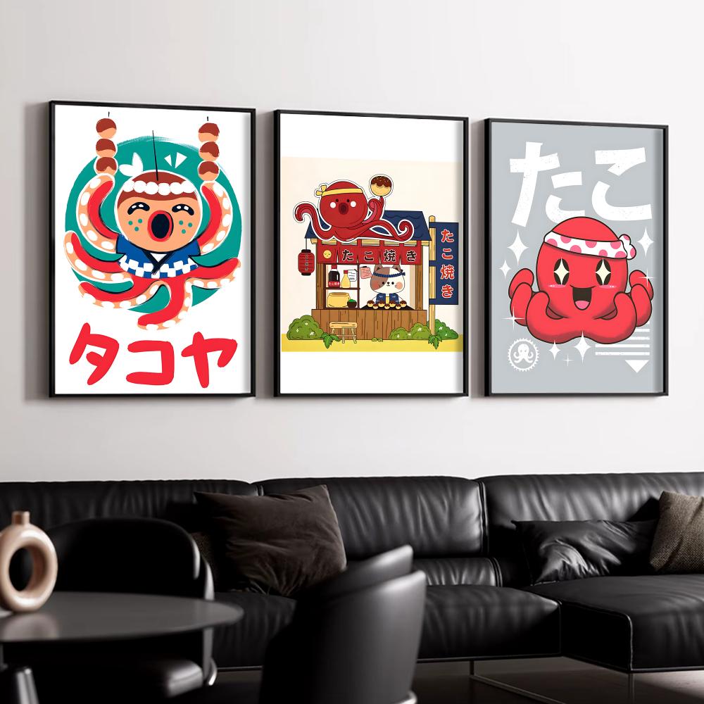 Cute Takoyaki Poster Wall Post - Esports Gaming Poster recension och pris