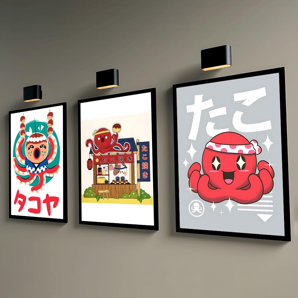 Cute Takoyaki Poster Wall Post - Esports Gaming Poster recension och pris