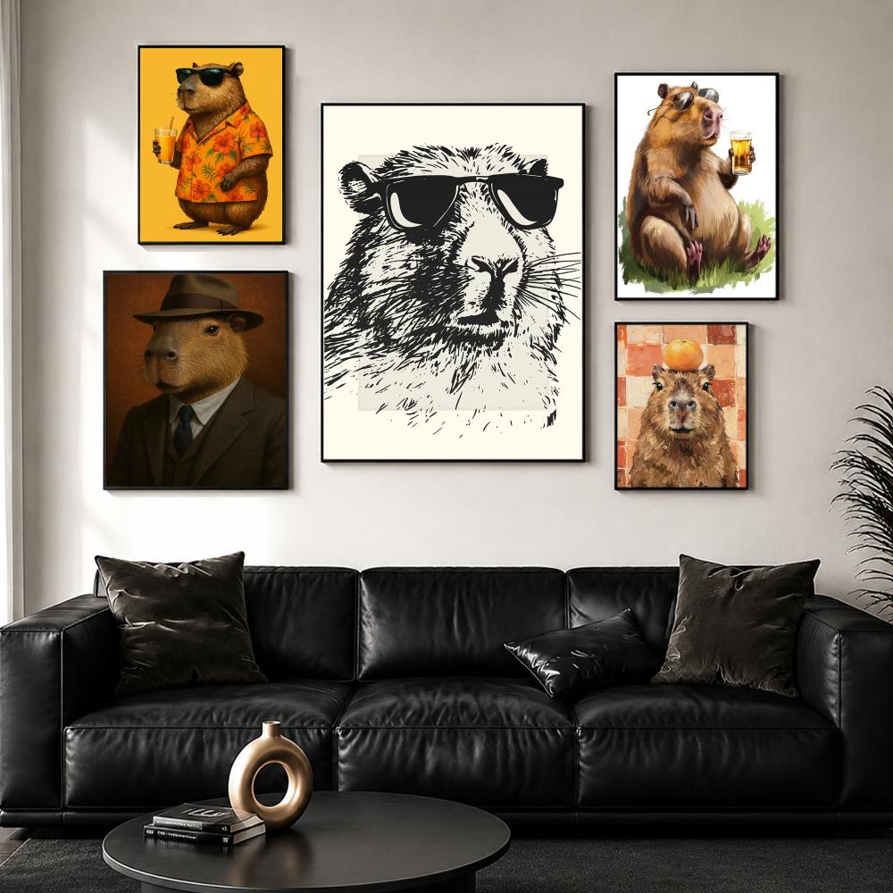 Sunglasses Capybara Print Wall - Esports Gaming Poster recension och pris