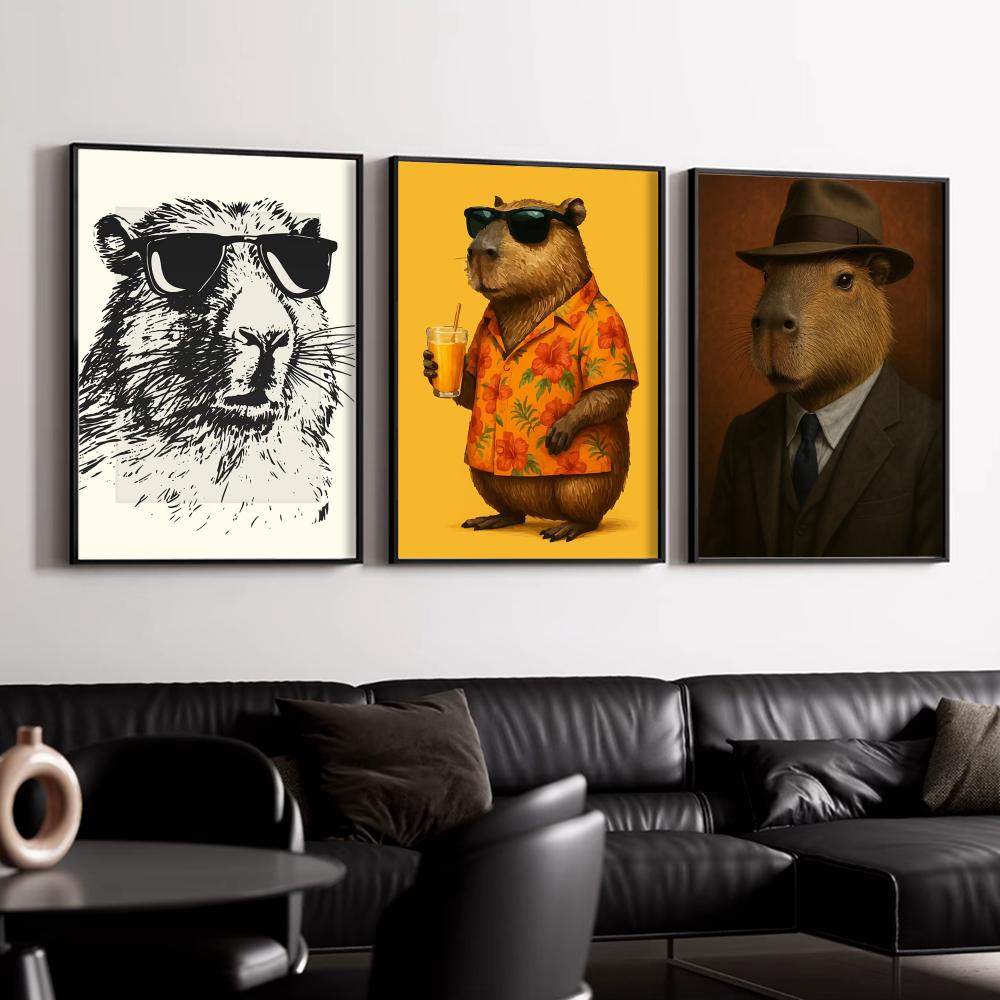 Sunglasses Capybara Print Wall - Esports Gaming Poster recension och pris