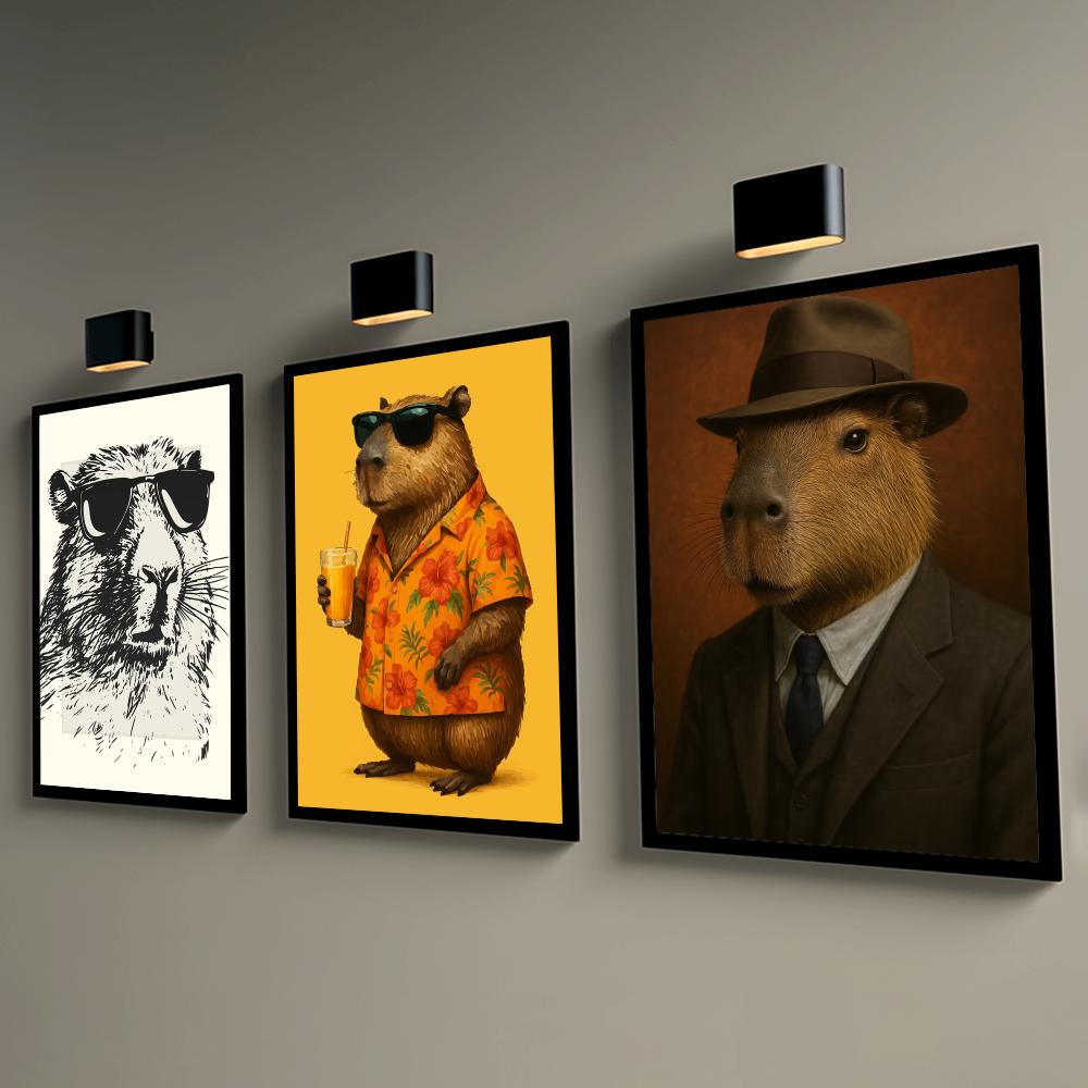 Sunglasses Capybara Print Wall - Esports Gaming Poster recension och pris
