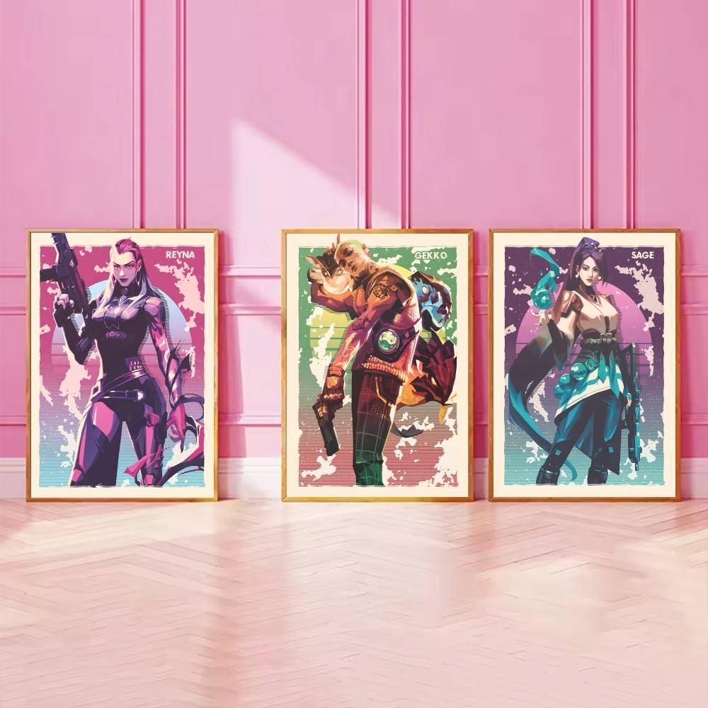 Colorful Gradient Warrior Port - Esports Gaming Poster recension och pris