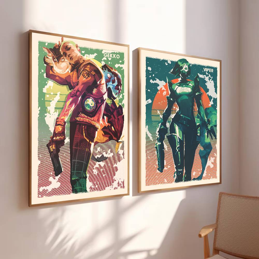 Colorful Gradient Warrior Port - Esports Gaming Poster recension och pris
