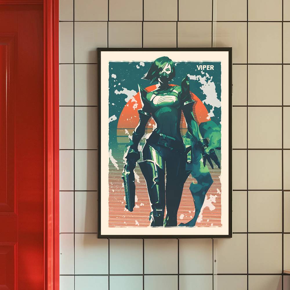 Colorful Gradient Warrior Port - Esports Gaming Poster recension och pris