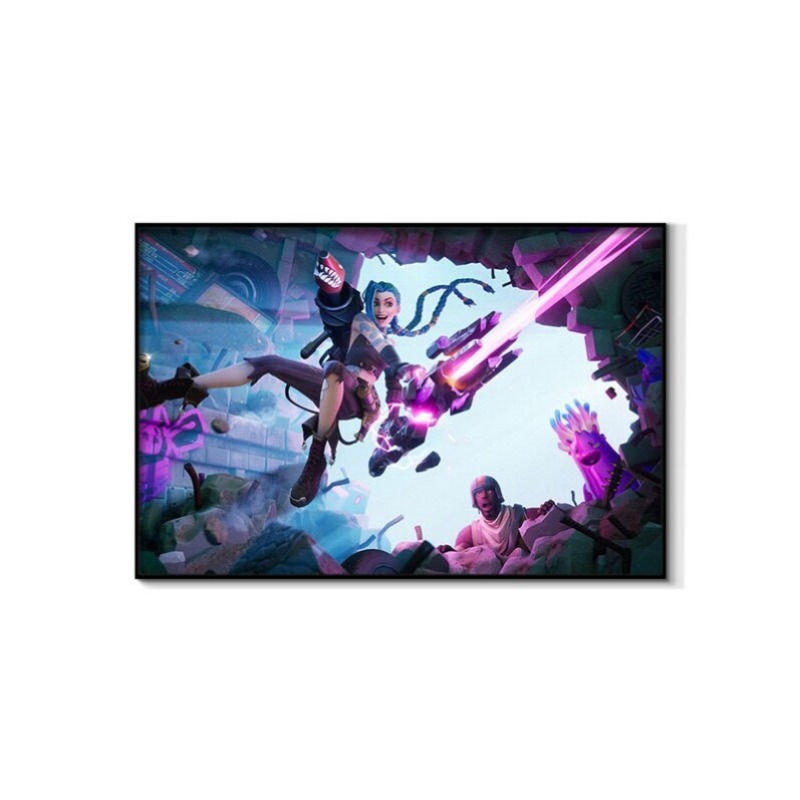 Arcane Jinx Double Version Unf - Esports Gaming Poster recension och pris