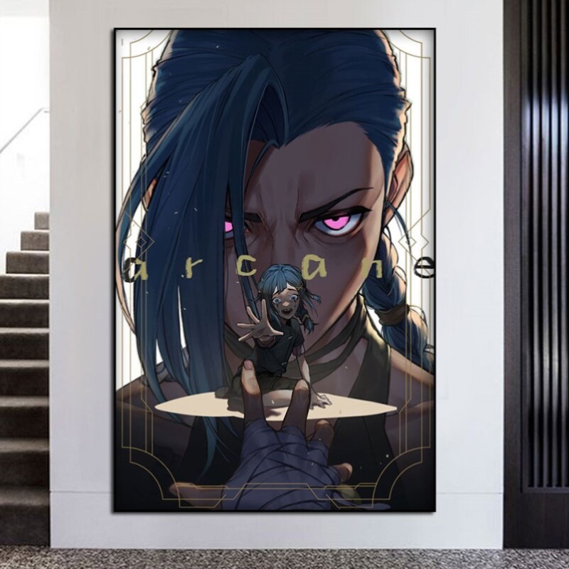 Arcane Jinx Double Version Unf - Esports Gaming Poster recension och pris