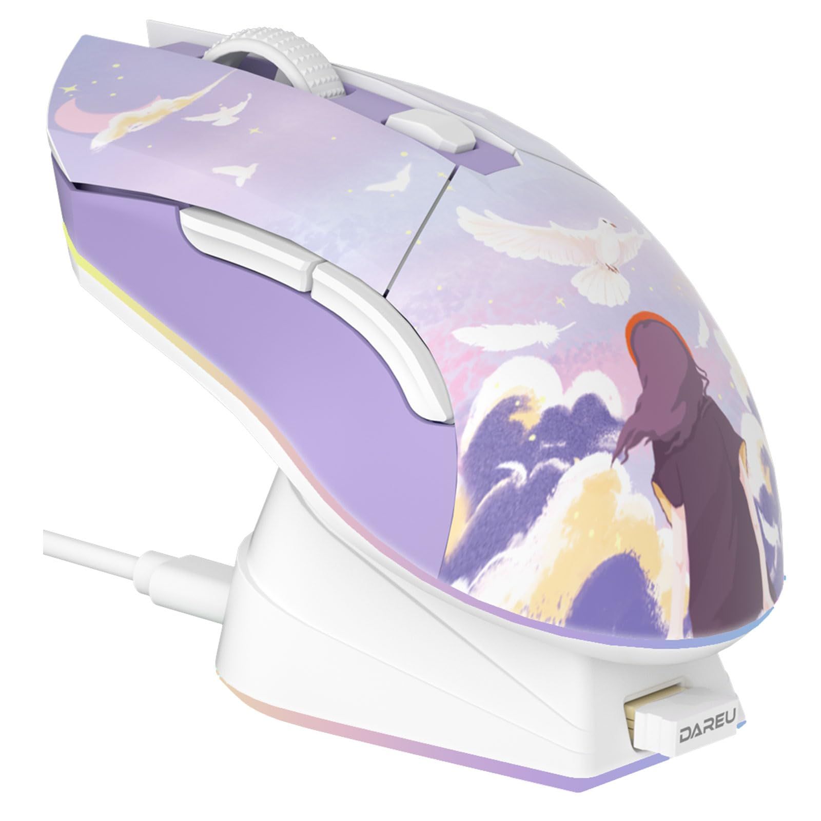 DAREU Dual Modes Gamer Mouse R - Es5 Esports Rgb Gaming Mouse recension och pris