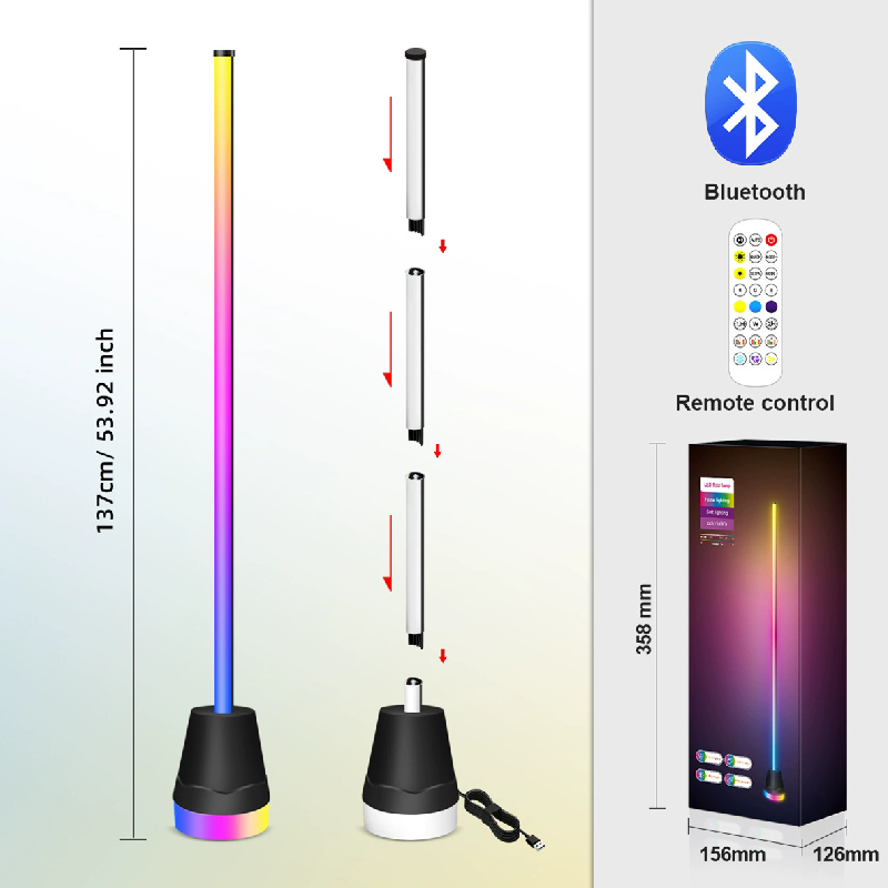 2026 RGB Floor Lamp Bluetooth  - Esports Gaming Remote recension och pris