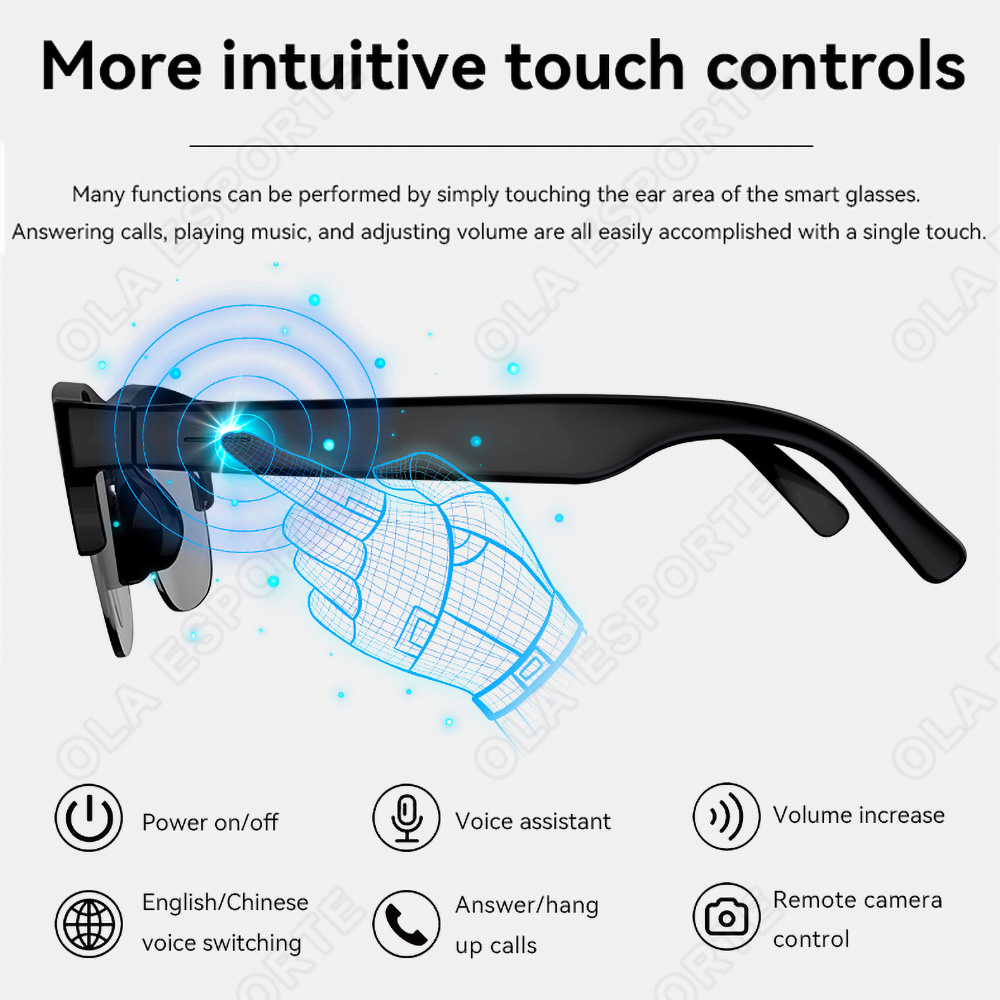 Smart Bluetooth V5.3 Sunglasse - Esports Gaming Pk recension och pris