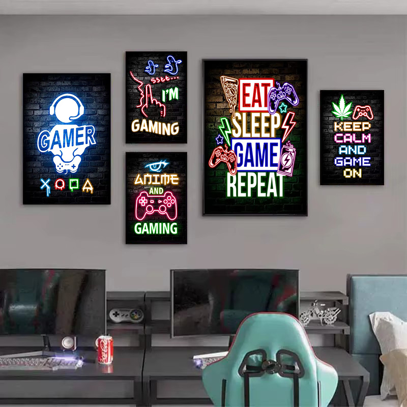 1pc Frameless Canvas Painting  - Esports Gaming Poster recension och pris