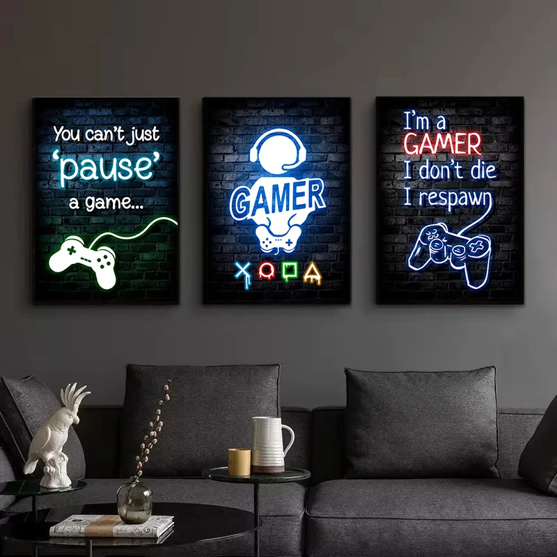 1pc Frameless Canvas Painting  - Esports Gaming Poster recension och pris