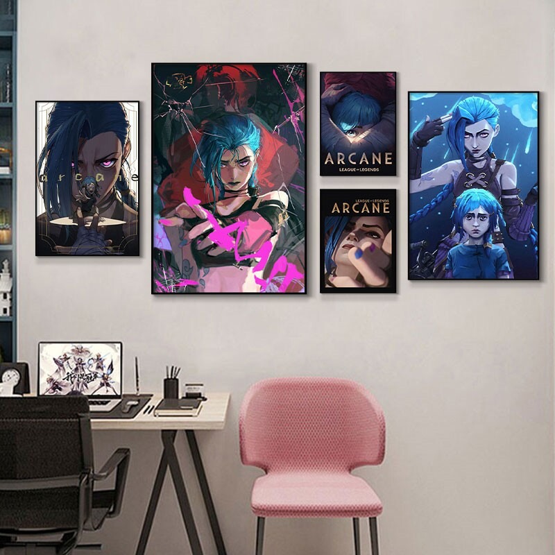 Arcane Jinx Close-Up Poster Un - Esports Gaming Poster recension och pris