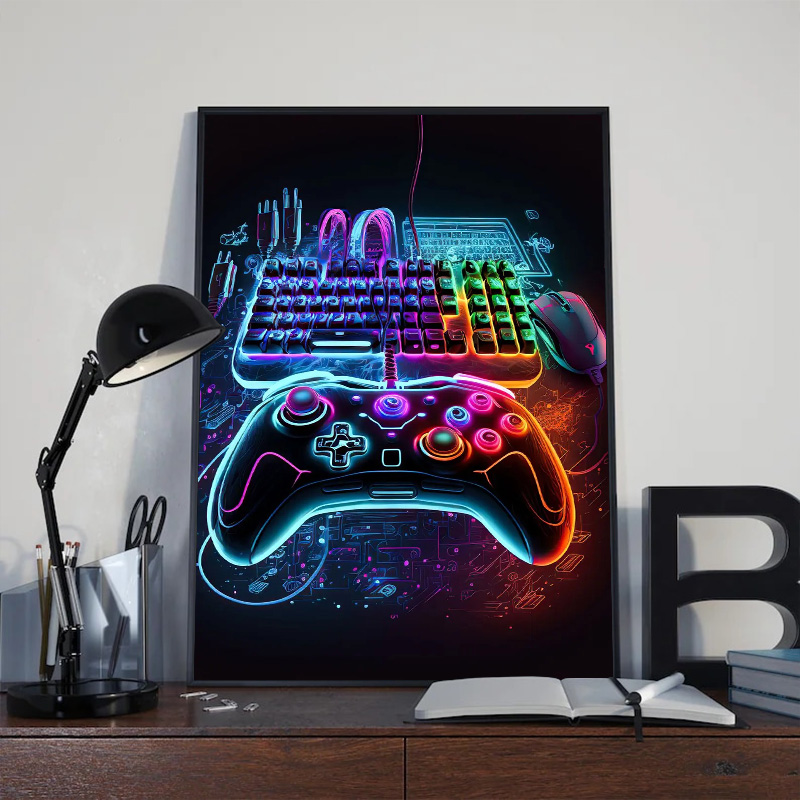 Neon Pop Cool Gaming Wall Art  - Esports Gaming Poster recension och pris
