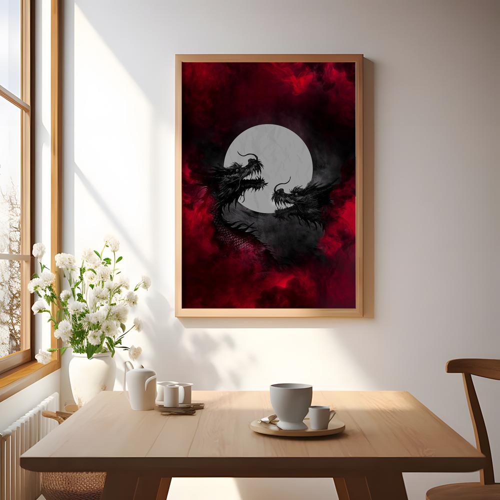 Black Dragon Poster Waterproof - Esports Gaming Poster recension och pris