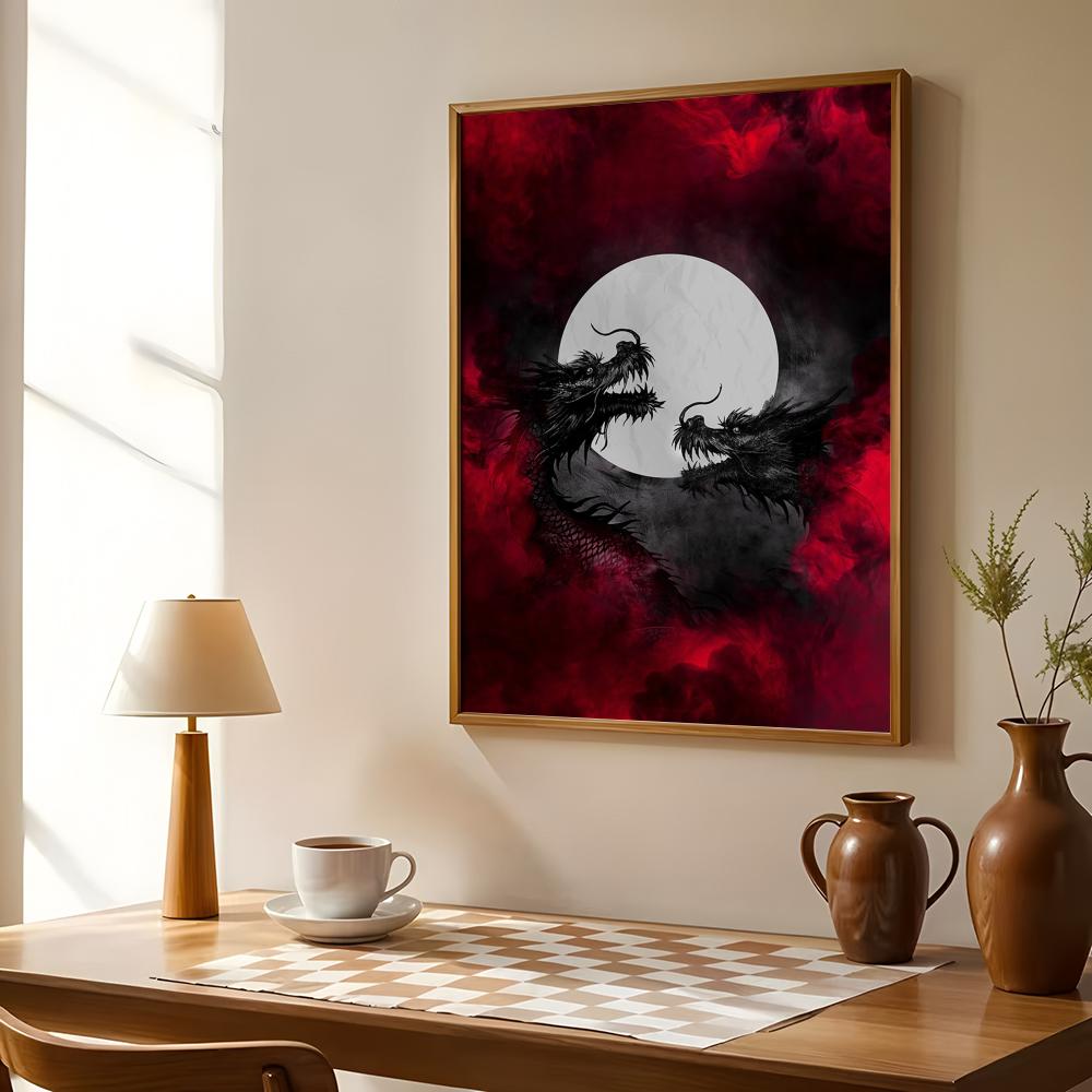 Black Dragon Poster Waterproof - Esports Gaming Poster recension och pris