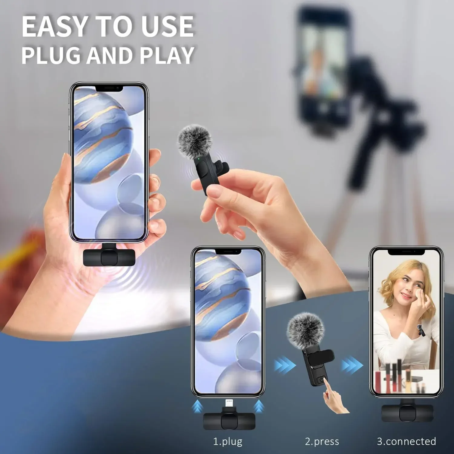 Wireless Lavalier Microphone 2 - Video Gaming & Esports Usd Acc recension och pris
