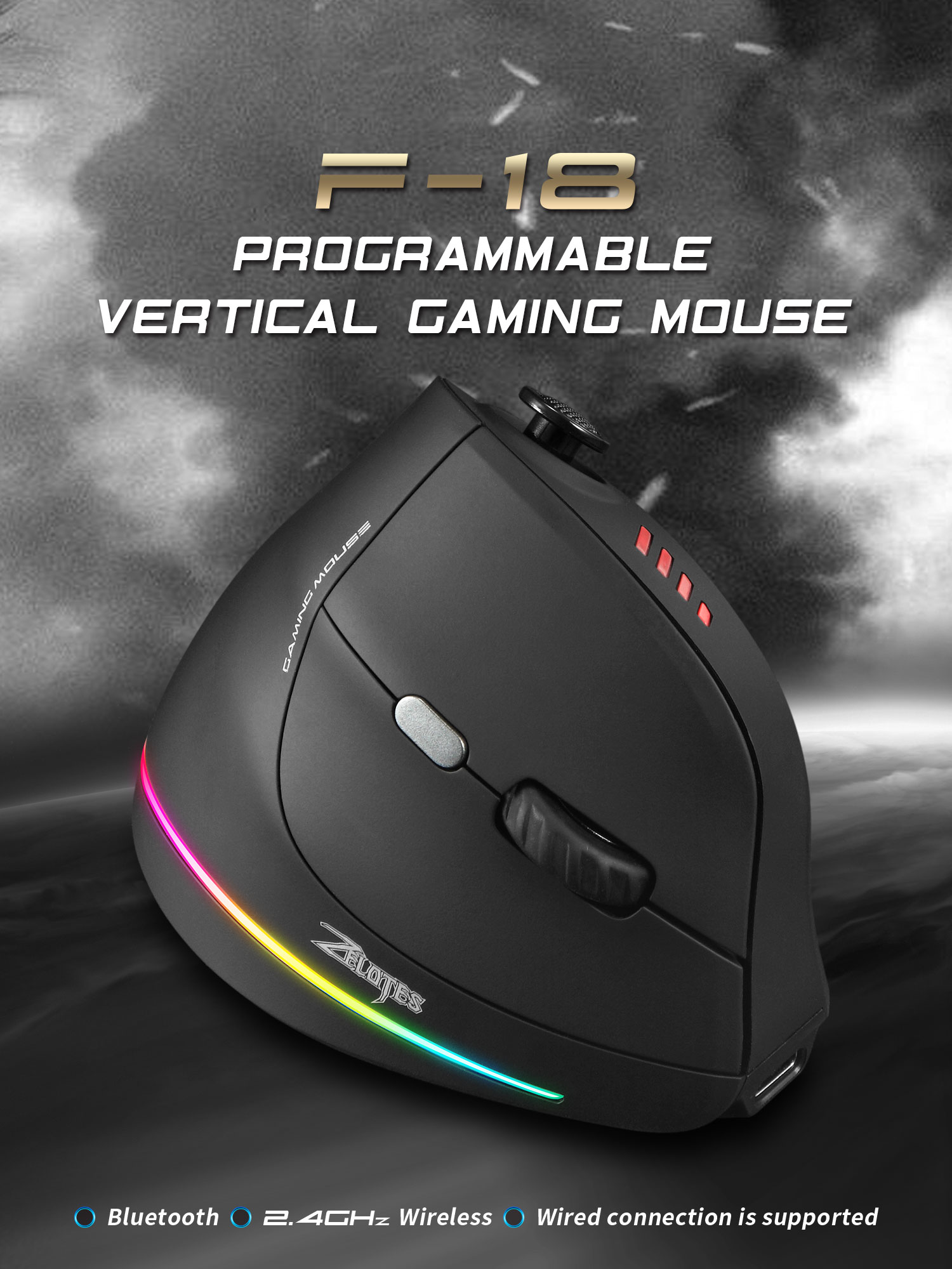 Jomaa RGB Backlit Wireless Ver - Es5 Esports Rgb Gaming Mouse recension och pris