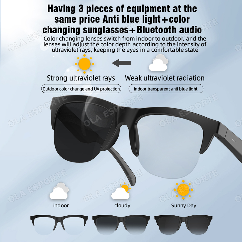 Photochromic Lens Smart Glasse - Esports Gaming Remote recension och pris