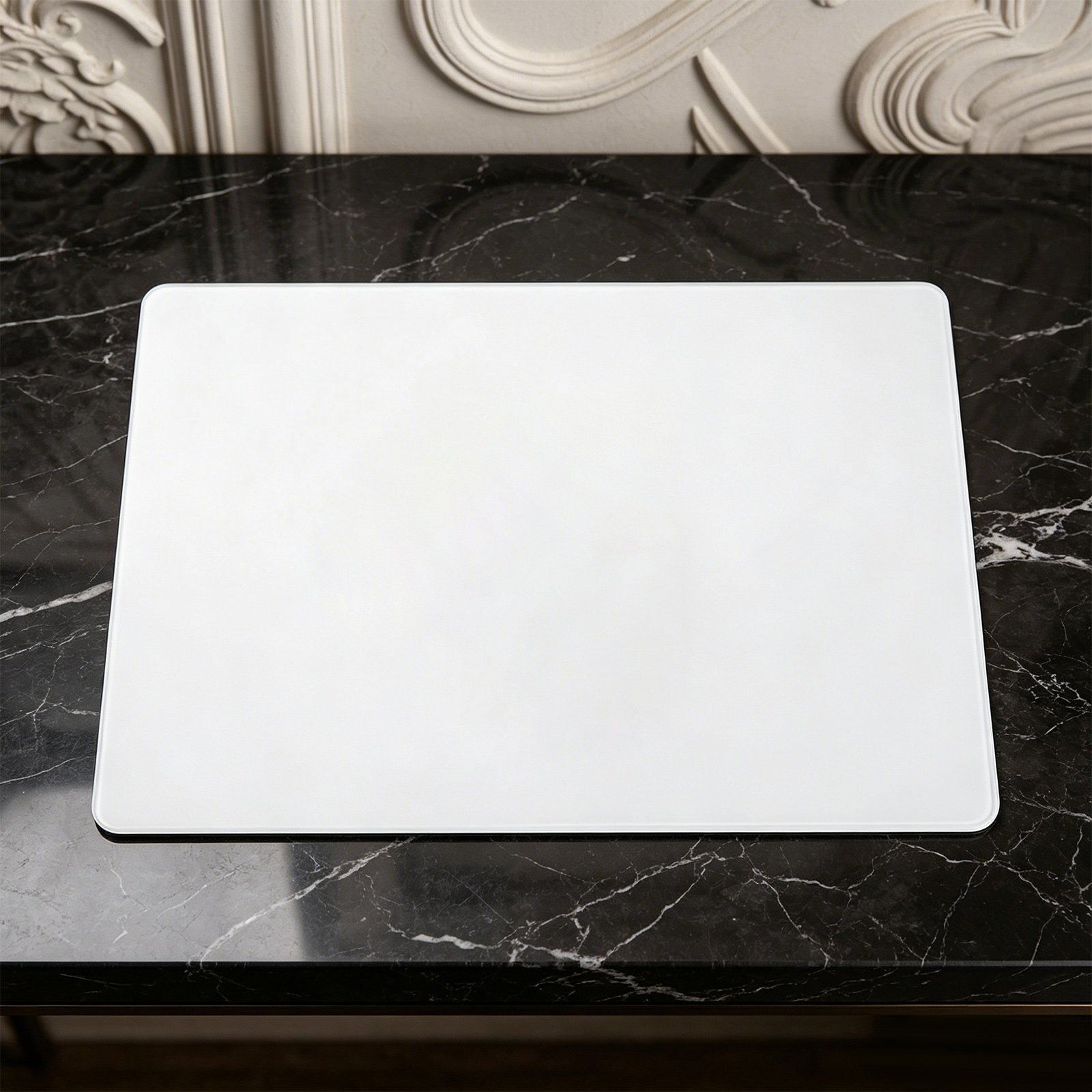 Tempered Glass Mousepad White  - Esports Gaming Competition recension och pris