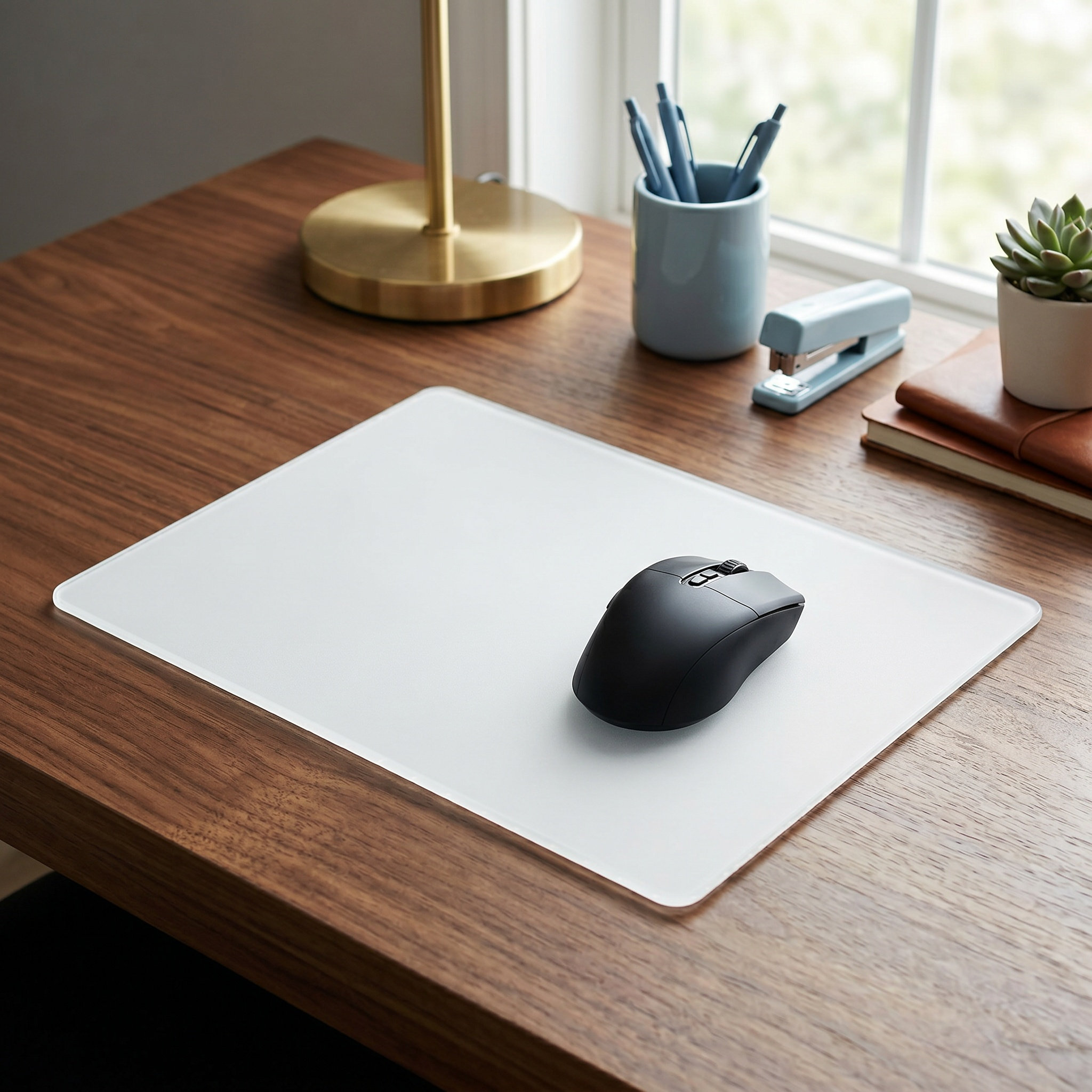 Tempered Glass Mousepad White  - Esports Gaming Competition recension och pris