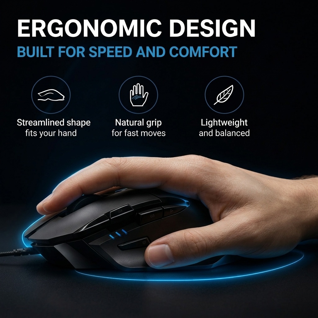 Logitech G402 Hyperion Fury E‑ - Esports Gaming Competition recension och pris