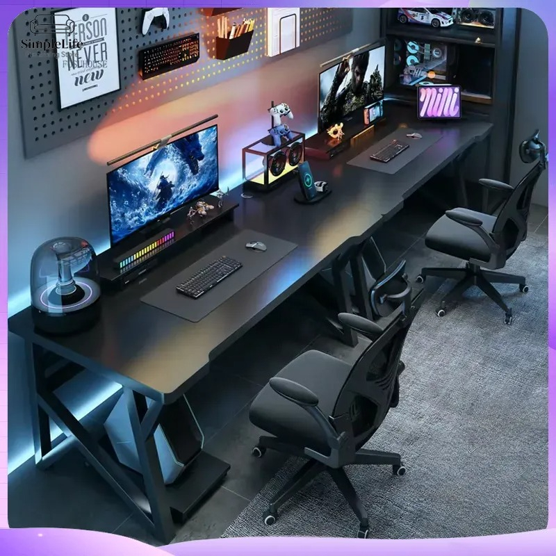 Modern Double Computer Desk fo - Esports Gaming School recension och pris
